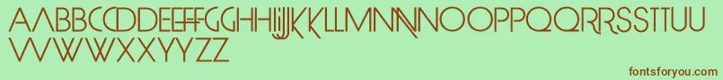 LimitBreak Font – Brown Fonts on Green Background