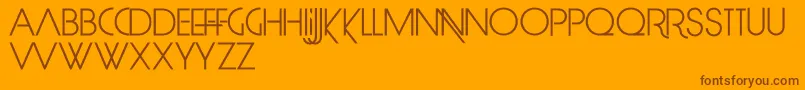 LimitBreak Font – Brown Fonts on Orange Background