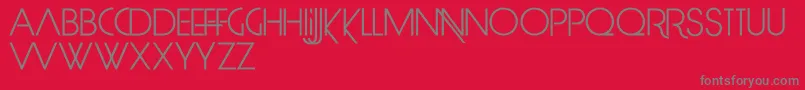 LimitBreak Font – Gray Fonts on Red Background