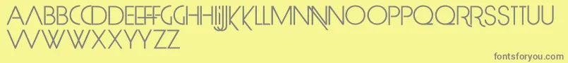 LimitBreak Font – Gray Fonts on Yellow Background