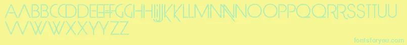 LimitBreak Font – Green Fonts on Yellow Background