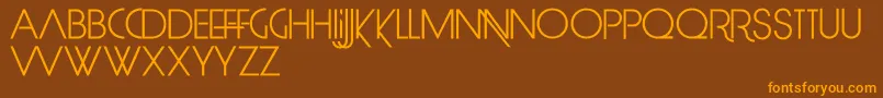 LimitBreak Font – Orange Fonts on Brown Background