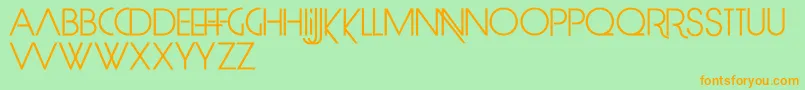 LimitBreak Font – Orange Fonts on Green Background