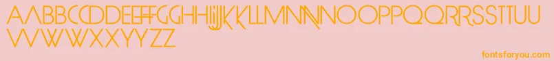 LimitBreak Font – Orange Fonts on Pink Background