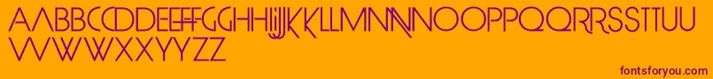 LimitBreak Font – Purple Fonts on Orange Background