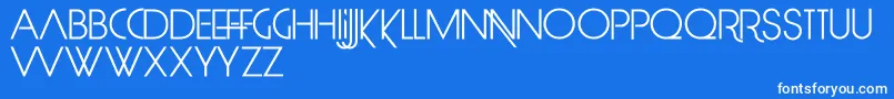 LimitBreak Font – White Fonts on Blue Background