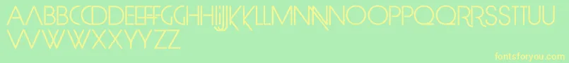 LimitBreak Font – Yellow Fonts on Green Background