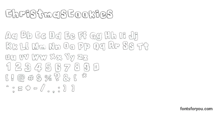 Шрифт ChristmasCookies – алфавит, цифры, специальные символы