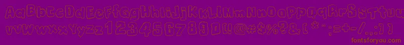 ChristmasCookies Font – Brown Fonts on Purple Background