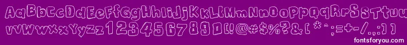 ChristmasCookies Font – White Fonts on Purple Background