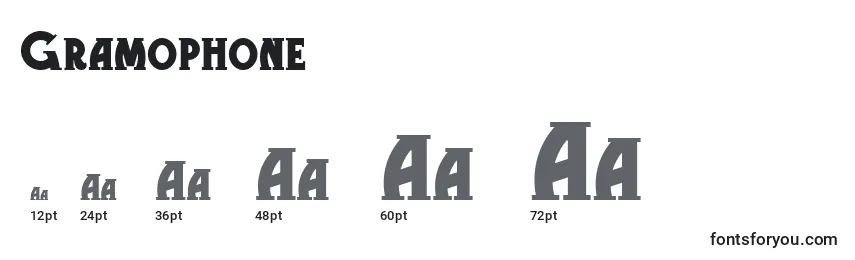 Gramophone Font Sizes