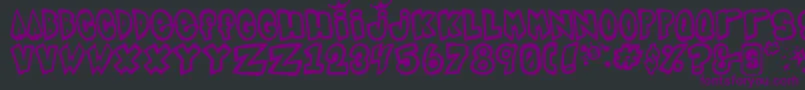 Indigojo Font – Purple Fonts on Black Background