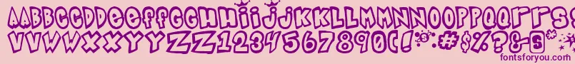 Indigojo Font – Purple Fonts on Pink Background