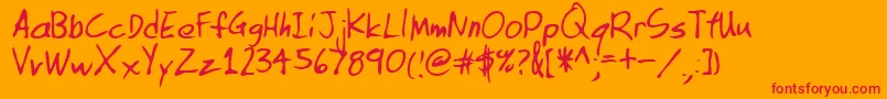 En savoir plus sur la police OrindaRegular Police OrindaRegular – polices rouges sur fond orange