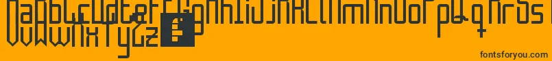 TheEnemyIsPublic Font – Black Fonts on Orange Background