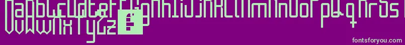 TheEnemyIsPublic Font – Green Fonts on Purple Background