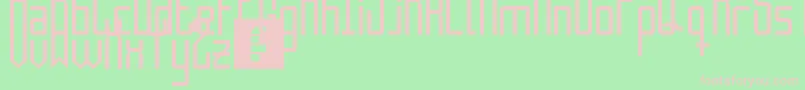 TheEnemyIsPublic Font – Pink Fonts on Green Background