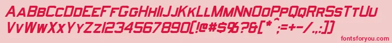 fuente NorfolkItalic – Fuentes Rojas Sobre Fondo Rosa