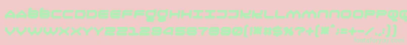 Oliray41Italica Font – Green Fonts on Pink Background