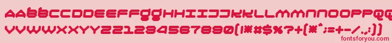 Oliray41Italica Font – Red Fonts on Pink Background