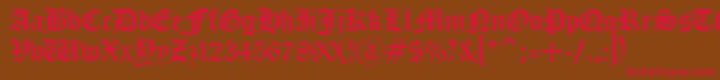 CyrillicgothMedium Font – Red Fonts on Brown Background