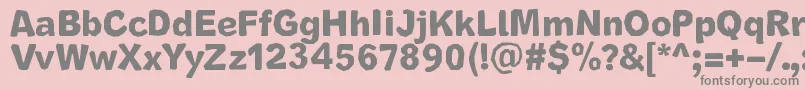 CutrimsRegular Font – Gray Fonts on Pink Background