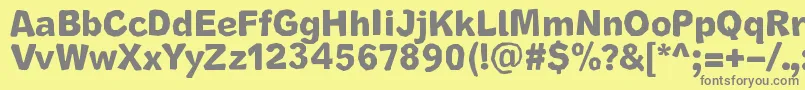 Saiba mais sobre a fonte CutrimsRegular Fonte CutrimsRegular – fontes cinzas em um fundo amarelo