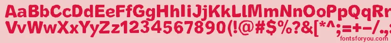 CutrimsRegular Font – Red Fonts on Pink Background