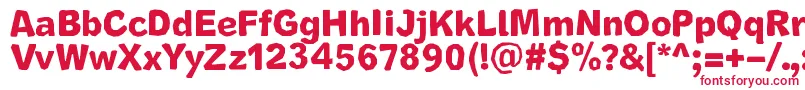 CutrimsRegular Font – Red Fonts on White Background