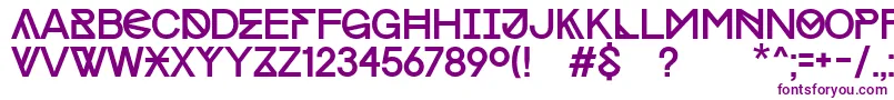 ProgressCapsWin Font – Purple Fonts on White Background