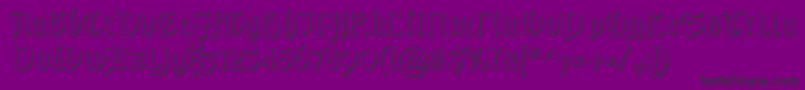 GotischSchatten Font – Black Fonts on Purple Background