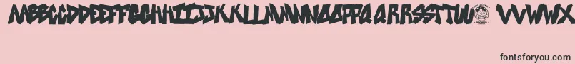 SweetAsRevenge Font – Black Fonts on Pink Background