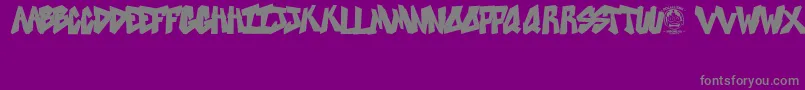SweetAsRevenge Font – Gray Fonts on Purple Background
