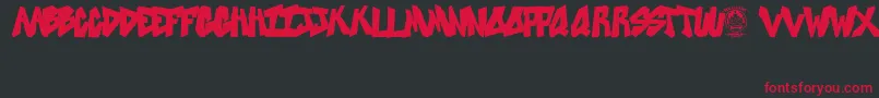 SweetAsRevenge Font – Red Fonts on Black Background