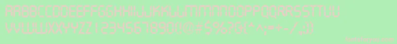 DigifaceRegular Font – Pink Fonts on Green Background