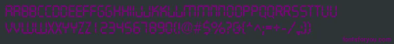 DigifaceRegular Font – Purple Fonts on Black Background