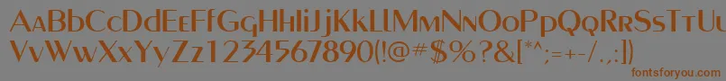 PaqueteSsi Font – Brown Fonts on Gray Background