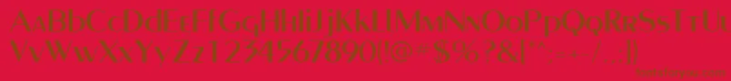 PaqueteSsi Font – Brown Fonts on Red Background