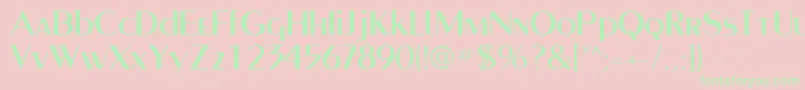 PaqueteSsi Font – Green Fonts on Pink Background