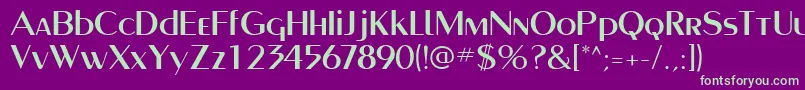 PaqueteSsi Font – Green Fonts on Purple Background