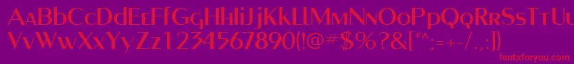 Lisätietoja PaqueteSsi-fontista PaqueteSsi-fontti – punaiset fontit violetilla taustalla