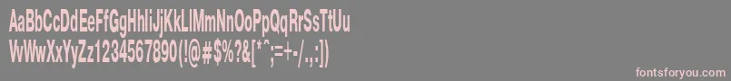 PragmaticaBold40b Font – Pink Fonts on Gray Background