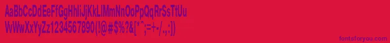 PragmaticaBold40b Font – Purple Fonts on Red Background