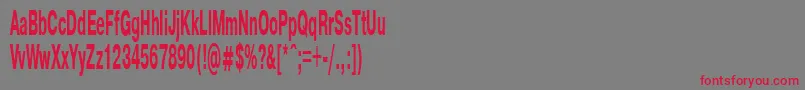 PragmaticaBold40b Font – Red Fonts on Gray Background