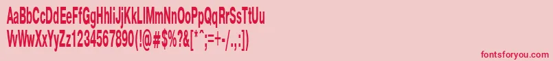 PragmaticaBold40b Font – Red Fonts on Pink Background