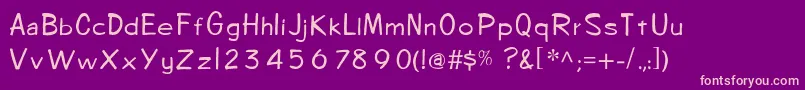 Шрифт OingeeLight – розовые шрифты на фиолетовом фоне