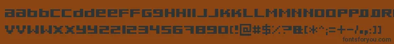 Шрифт Pixeldub – чёрные шрифты на коричневом фоне
