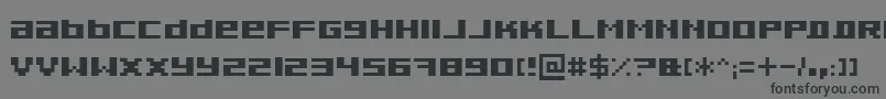 Pixeldub Font – Black Fonts on Gray Background