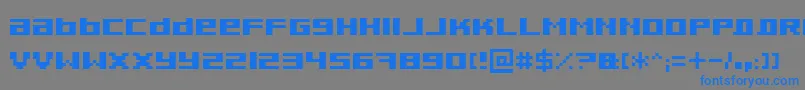 Pixeldub Font – Blue Fonts on Gray Background