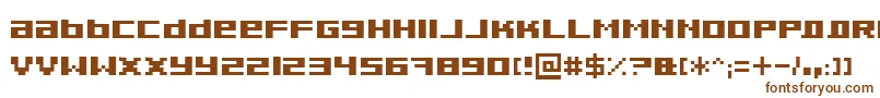 Pixeldub Font – Brown Fonts on White Background